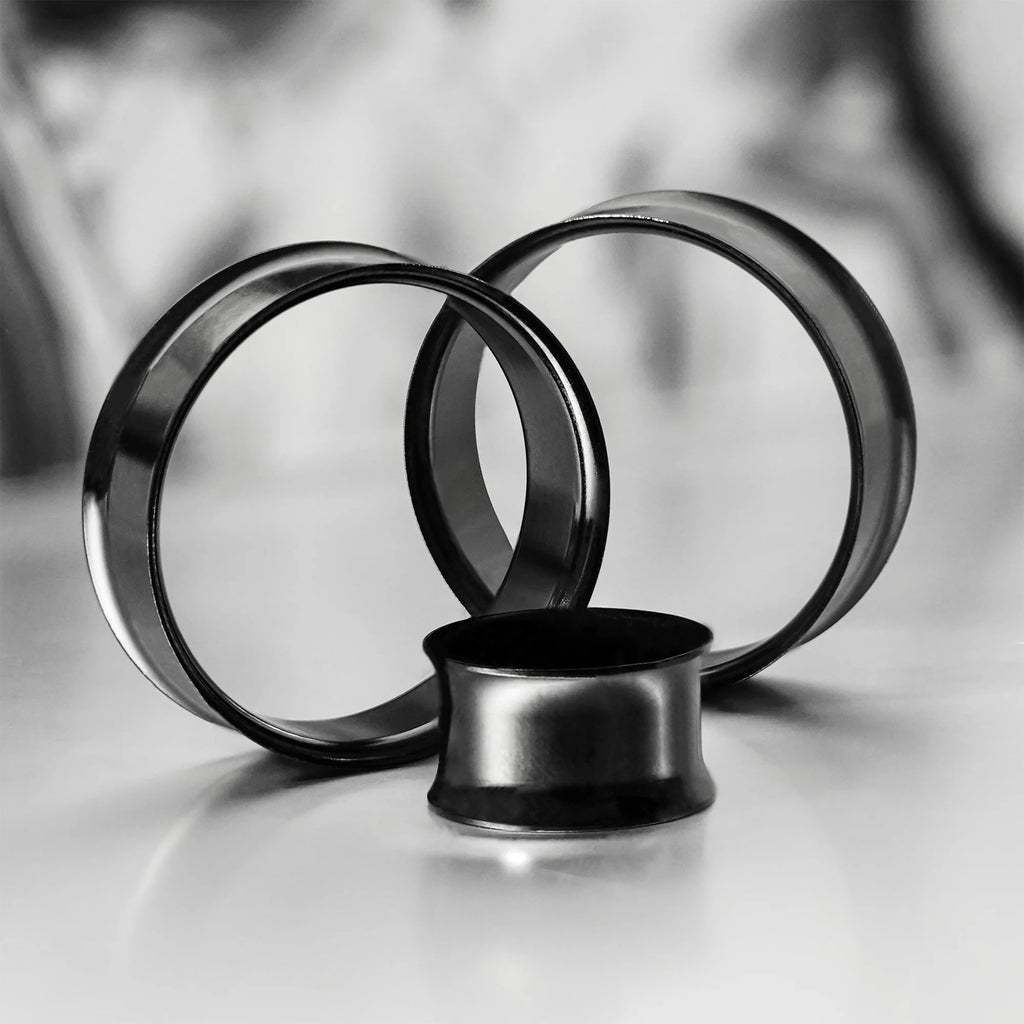 Doearko 2pcs 3-38mm Ear Plugs Tunnel Flesh Earring Gauges Hollow Piercing Tunnels Ear Expander Stretcher Body Jewelry