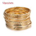 New Fashion Boho Punk 10Pcs/Sets Cuff Bracelets & Bangles For Women Love Pulseiras Bangle Set Feminina Jewelry Charm Gifts