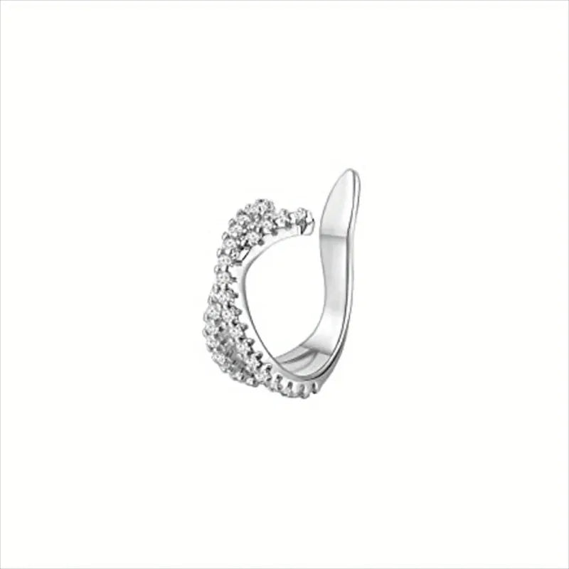 1Pc Hot Sale Cute Metal Leaf Earcuff Clips On Earring for Women Girls, No Fake Piercing Cartilage Earrings Ear Ring Without Hole