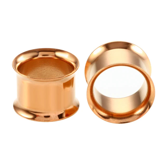 Doearko 2pcs 3-38mm Ear Plugs Tunnel Flesh Earring Gauges Hollow Piercing Tunnels Ear Expander Stretcher Body Jewelry