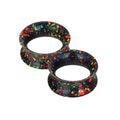 1 Pair Soft Silicone Flexible Flesh Tunnels Ear Skin Gauges Stretchers Expander Double Flared Hollow Body Piercing Jewelry Set