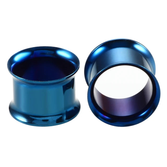 Doearko 2pcs 3-38mm Ear Plugs Tunnel Flesh Earring Gauges Hollow Piercing Tunnels Ear Expander Stretcher Body Jewelry