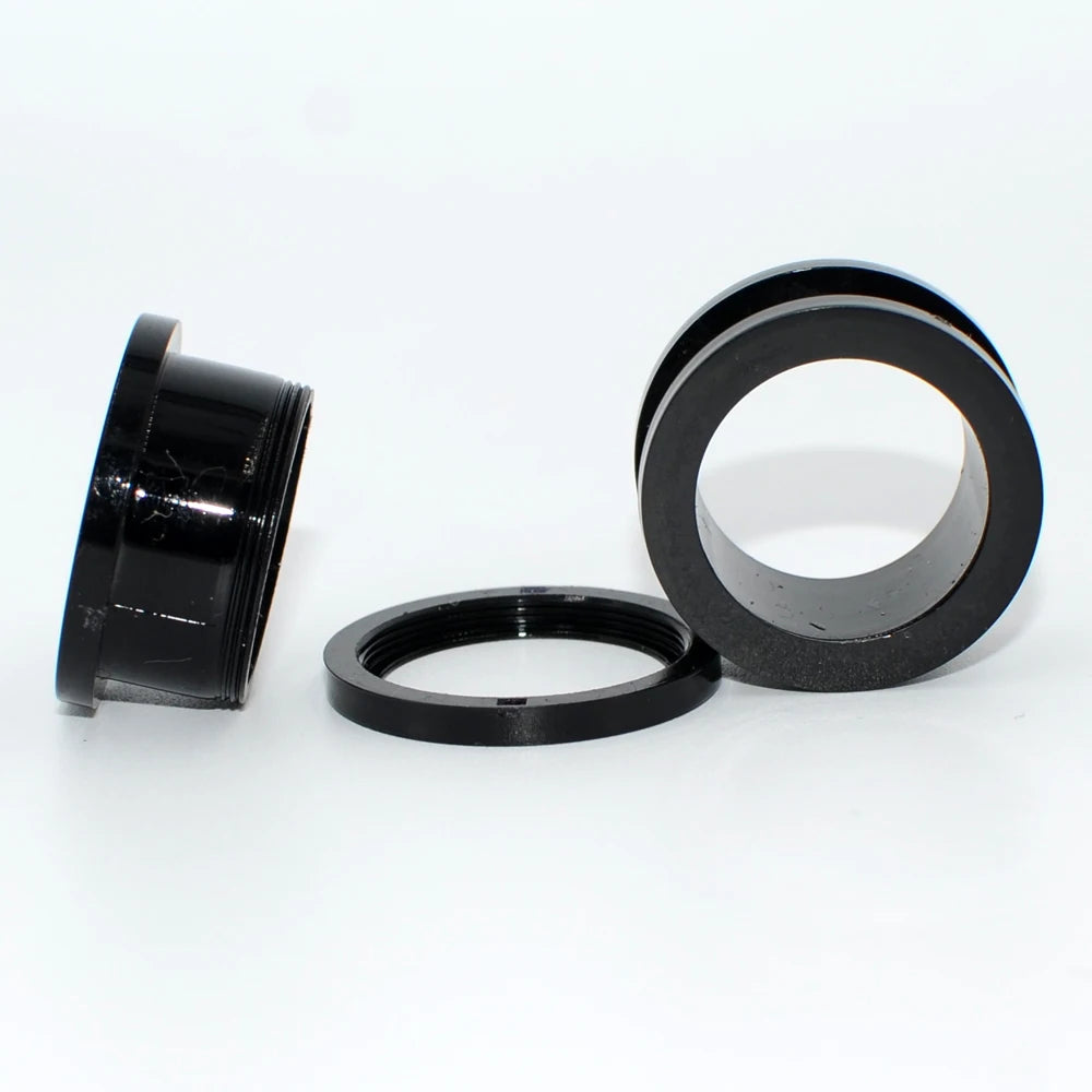 2pcs Ear Tunnel Plug White Black Clear Acrylic Double Flare Ear Gauges Saddle Expander Stretcher Body Jewelry