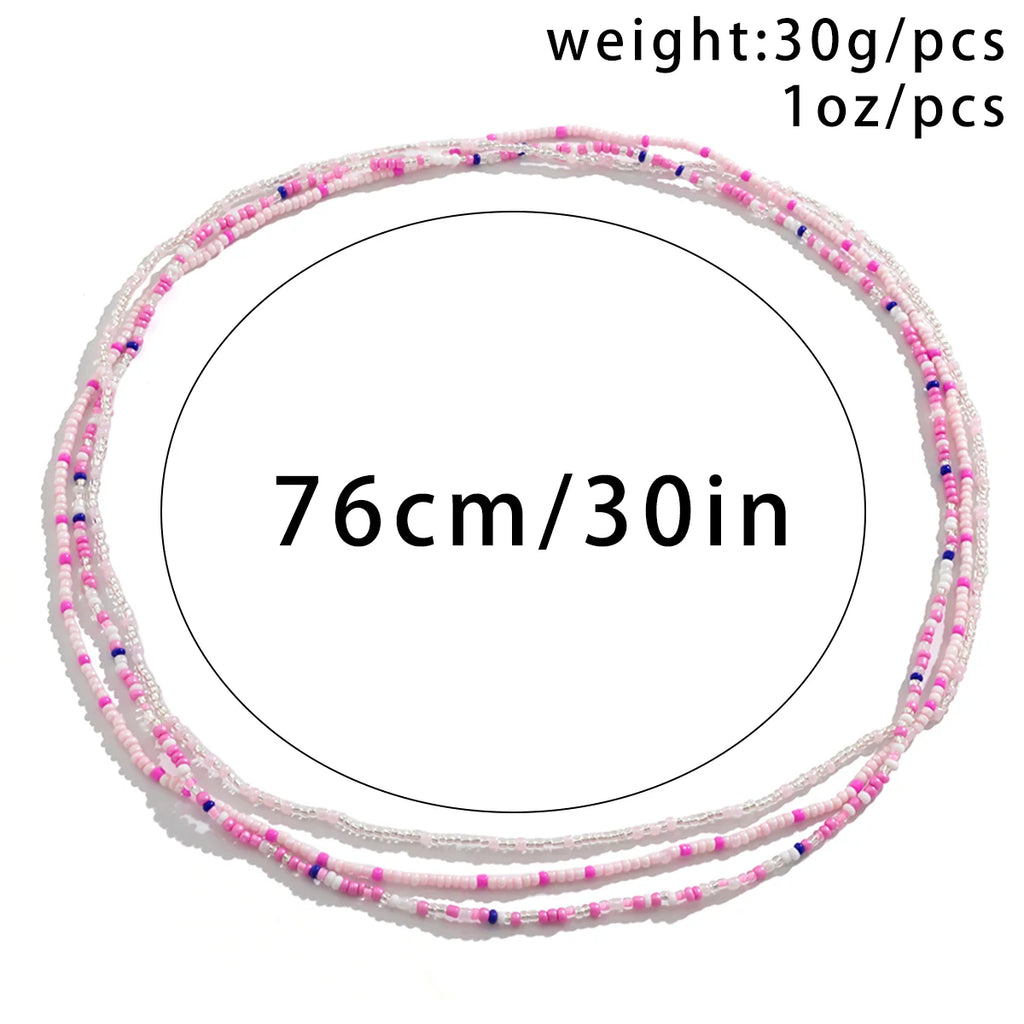 Ingemark 3Pcs/Set Boho Elastic Seed Beads Waist Belly Belt Chains Women Summer Bikini Sexy Aesthetic Body Jewelry Accessories