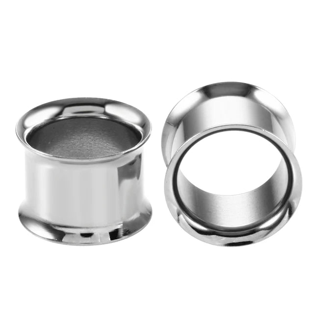 Doearko 2pcs 3-38mm Ear Plugs Tunnel Flesh Earring Gauges Hollow Piercing Tunnels Ear Expander Stretcher Body Jewelry