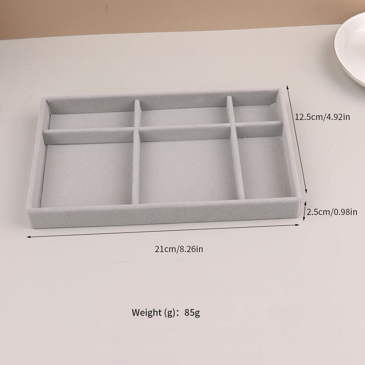 Velvet Jewelry Display Stackable Exquisite Jewellery Holder Portable Ring Earrings Necklace Organizer Box organizator de boys