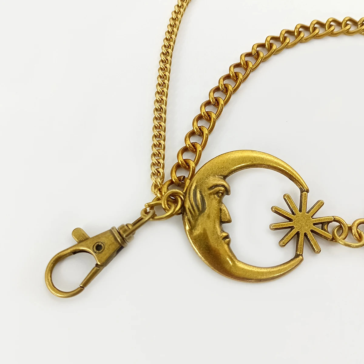 Fashion Vintage Gold Chain Belt Female Goth Moon Metal Designer Belts For Women High Quality Female Waist Tassle Goth Dress Cors
