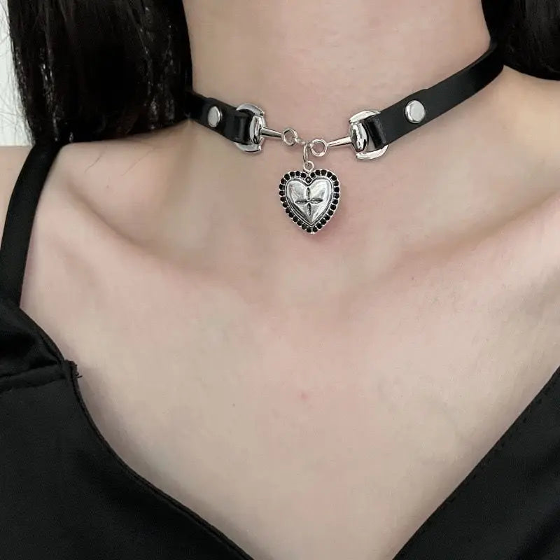 Gothic Punk Style Y2k Bead Cross Pendant Necklace, 3 Pieces/set, Women's Multi-layer Retro Trendy Accessory Jewelry