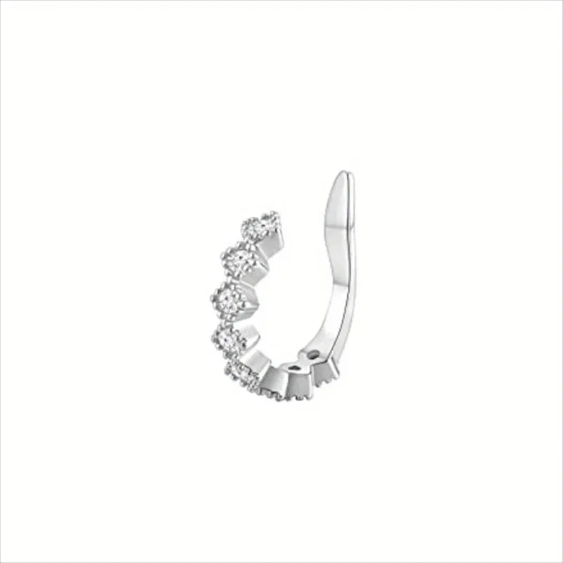 1Pc Hot Sale Cute Metal Leaf Earcuff Clips On Earring for Women Girls, No Fake Piercing Cartilage Earrings Ear Ring Without Hole