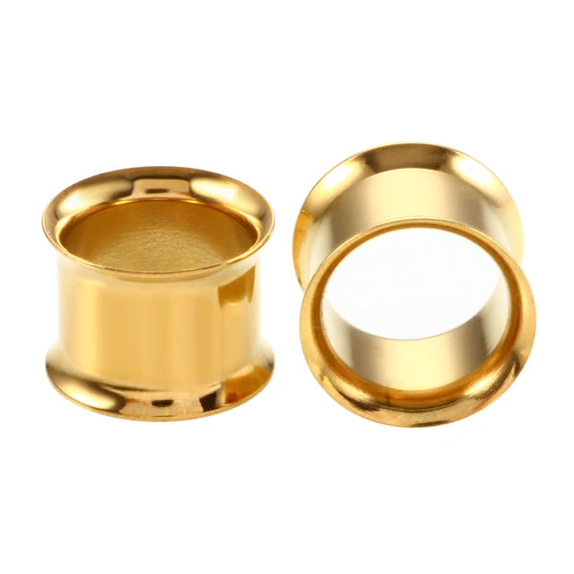 Doearko 2pcs 3-38mm Ear Plugs Tunnel Flesh Earring Gauges Hollow Piercing Tunnels Ear Expander Stretcher Body Jewelry