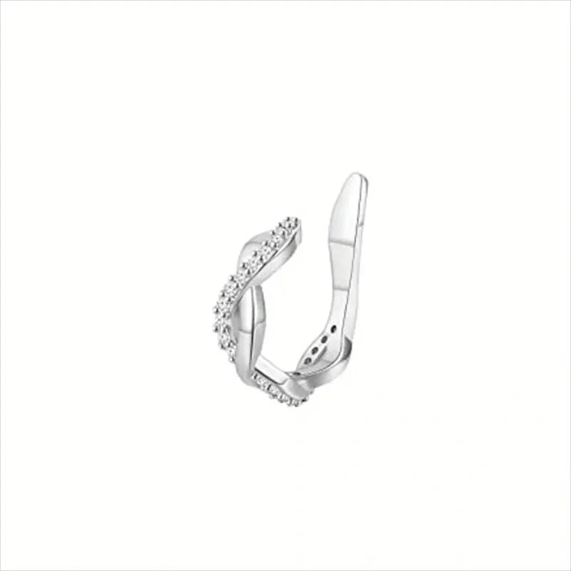 1Pc Hot Sale Cute Metal Leaf Earcuff Clips On Earring for Women Girls, No Fake Piercing Cartilage Earrings Ear Ring Without Hole