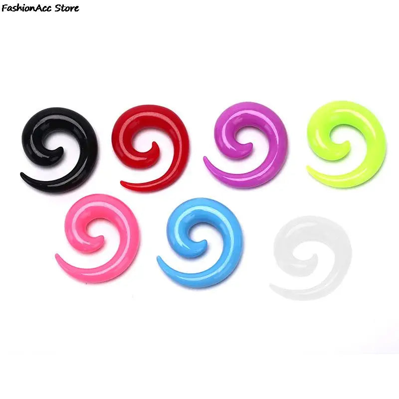 16Pcs/Set Fashion Snail Spiral Taper Flesh Tunnel Ear Stretcher Expander Stretching Plug