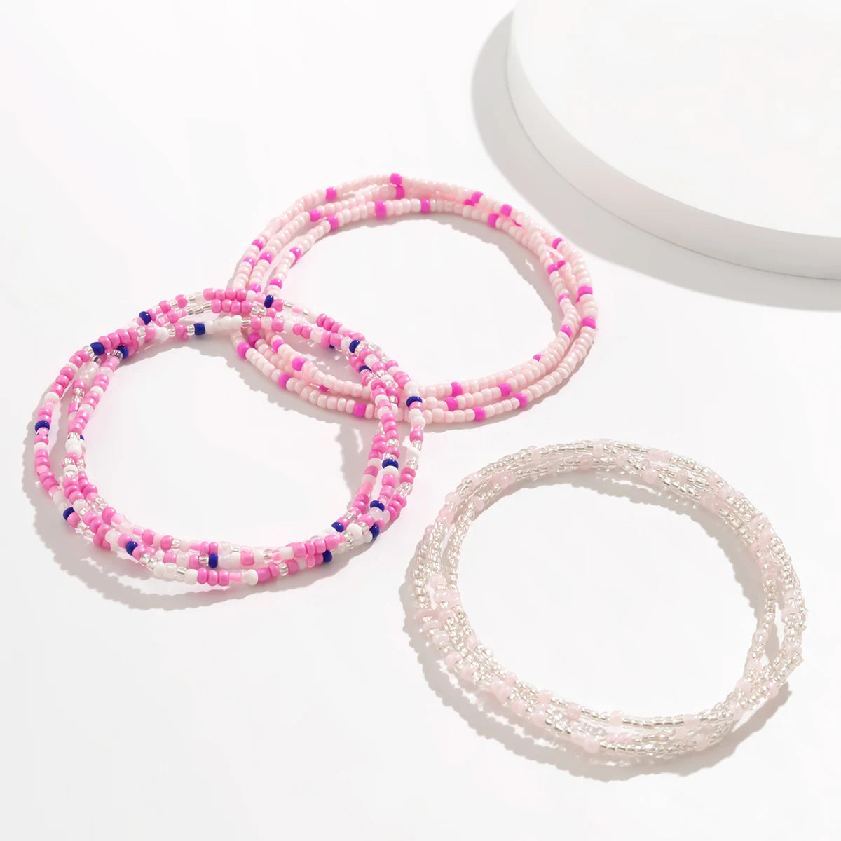 Ingemark 3Pcs/Set Boho Elastic Seed Beads Waist Belly Belt Chains Women Summer Bikini Sexy Aesthetic Body Jewelry Accessories