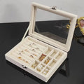 Jewelry Storage Box Earring Ring Necklace Organizers Storage Transparent Jewlery Holder Display Box for Jewelry  Classification