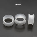 Starose 3Pcs Glow-In-The-Dark 3mm~24mm Soft and Clear Silicone Ear Plugs and Tunnels for Men Women Luminous Ear Skins Stretcher