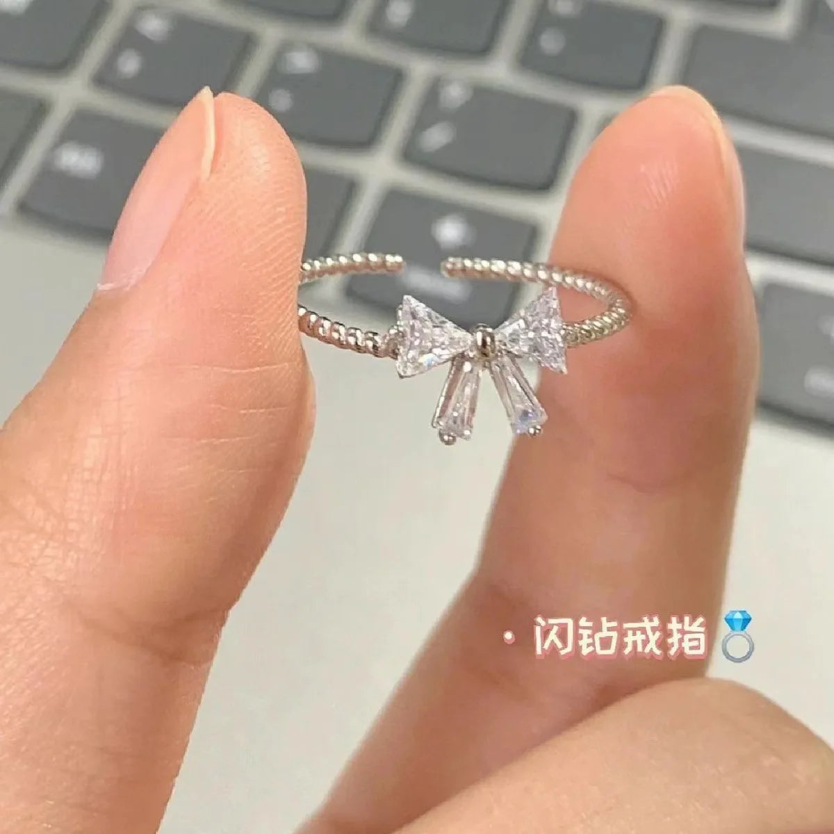 Goth Punk Retro Red Crystal Love Heart Cross Geometry Irregular Open Ring Set Y2K Halloween Accessories for Women Kpop Jewelry