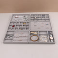 Velvet Jewelry Display Stackable Exquisite Jewellery Holder Portable Ring Earrings Necklace Organizer Box organizator de boys